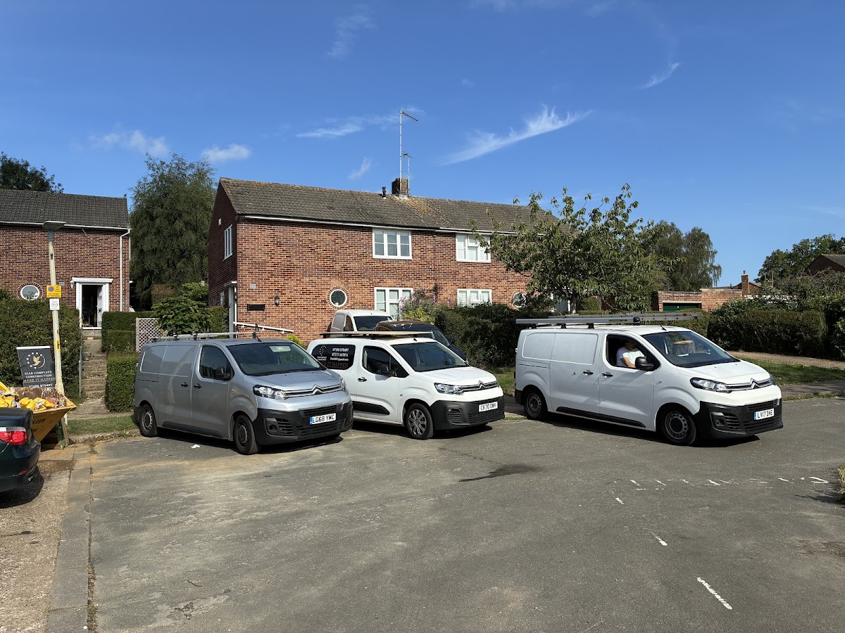 Bimar team vans on a job site